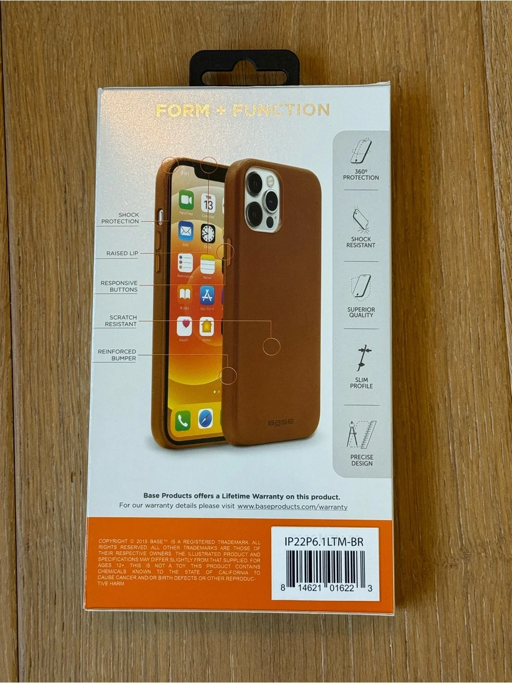 New Base Vegan Leather MagCharge Case for iPhone 14 Pro Case Brown Case